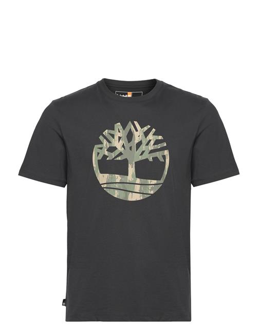 Timberland Kennebec River Camo Tree Logo Short Sleeve Tee Black Timberland Black