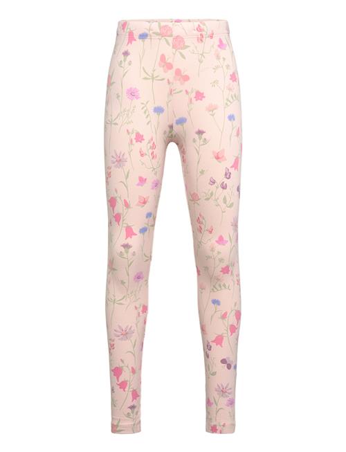 Se Lindex Leggings Aop Flowers Lindex Pink ved Booztlet