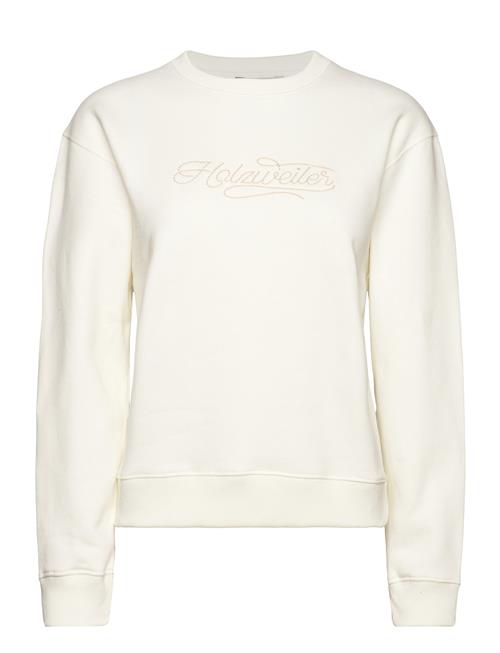 Evoke Embroidery Crew HOLZWEILER White