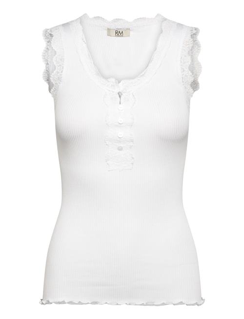 Se RM By Rosemunde Rmwbalta Modal Sl Lace Placket Top RM By Rosemunde White ved Booztlet