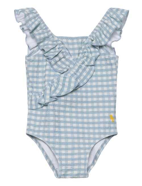 Bobo Choses Baby Vichy Ruffle Swimsuit Bobo Choses Blue