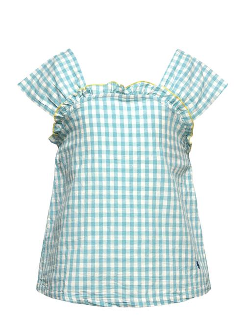 Se Bobo Choses Vichy Woven Top Bobo Choses Blue ved Booztlet