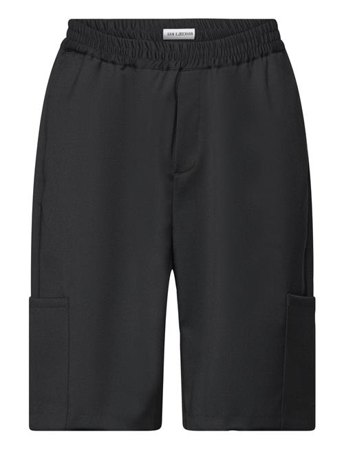 HAN Kjøbenhavn Wool Elasticated Wide Leg Shorts HAN Kjøbenhavn Black