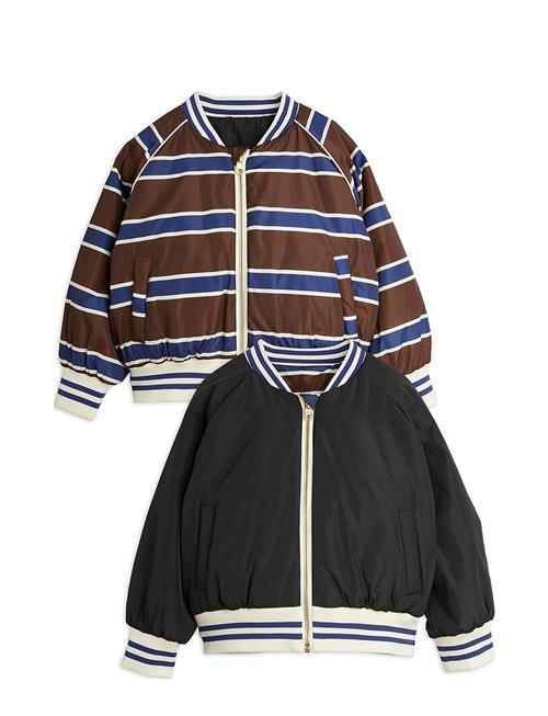 Se Mini Rodini Stripe Reversible Baseball Jacket Mini Rodini Patterned ved Booztlet