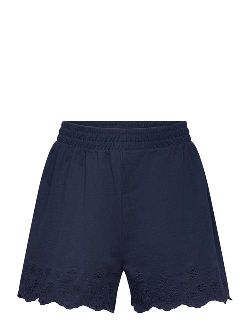 Lindex Shorts Jersey With Embroidery Lindex Navy