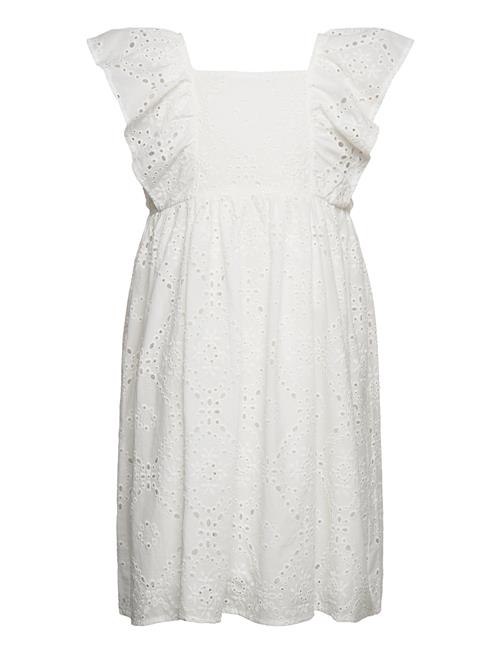 Dress Embroidery Anglais Frill Lindex White