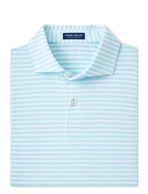 Se Peter Millar Albatross Cotton Blend Pique Polo - Edwin Spread C Peter Millar Blue ved Booztlet