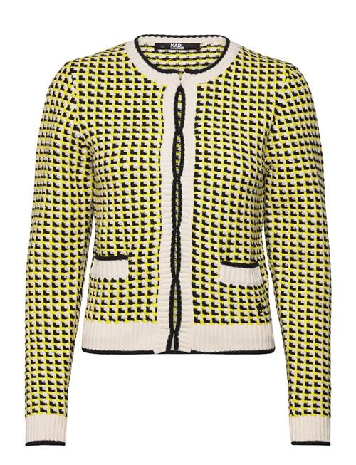 Boucle Cardigan Karl Lagerfeld Yellow