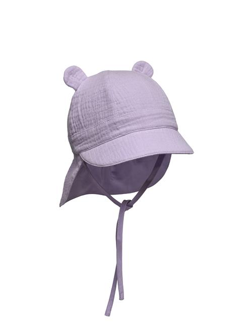 Se Huttelihut Summerhat Ears Muslin Huttelihut Purple ved Booztlet