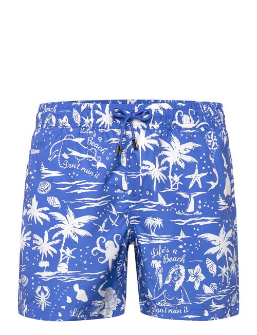 Nikben Nb Life Is A Beach Swimtrunks Blue Nikben Blue