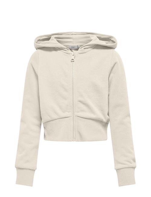 Se Kids Only Kogbella Life L/S Zip Hood Short Ub Swt Kids Only Cream ved Booztlet