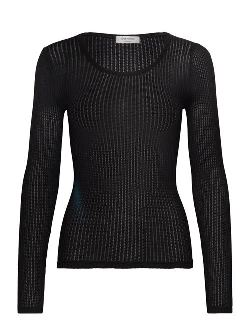 Rosemunde Belize Long Sleeve Pointelle T-Shir Rosemunde Black