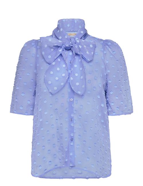 Se Stella Nova Shortsleeved Bow Shirt Stella Nova Blue ved Booztlet