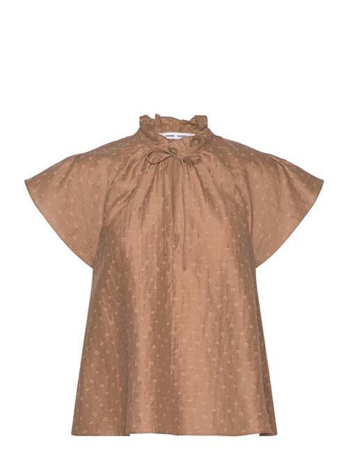 Se Samsøe Samsøe Sakarookh Blouse 14641 Samsøe Samsøe Beige ved Booztlet