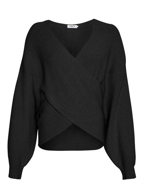 MSCH Copenhagen Mschzinelle Rachelle Wrap Pullover MSCH Copenhagen Black