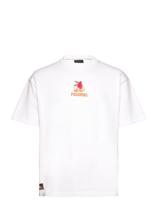 Percival Lemon Kreme Over D T Shirt Percival White