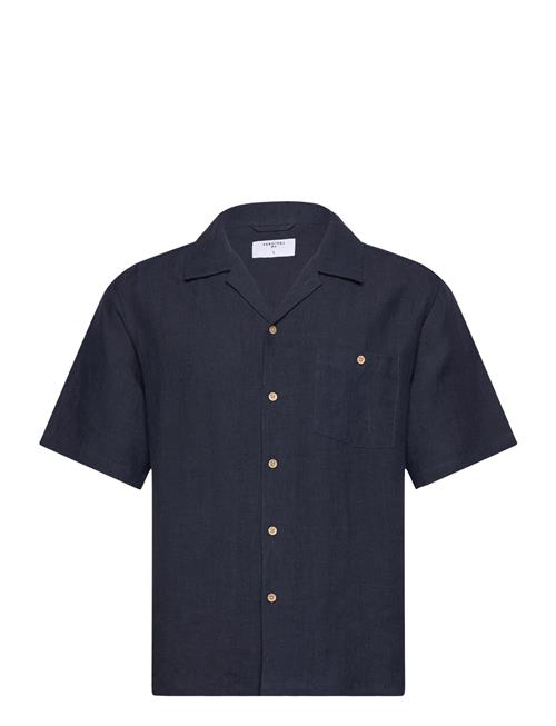 Short Sleeve Cuban Shirt Percival Navy