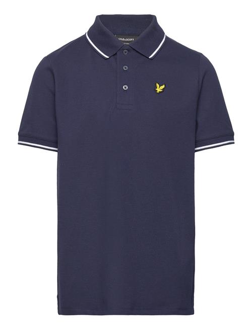 Se Lyle & Scott Tipped Polo Shirt Lyle & Scott Blue ved Booztlet