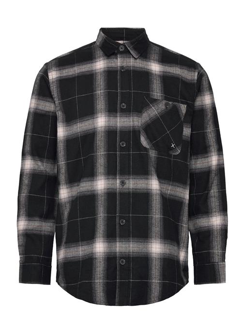 Clean Cut Copenhagen Michael Check Flannel Shirt Ls Clean Cut Copenhagen Black