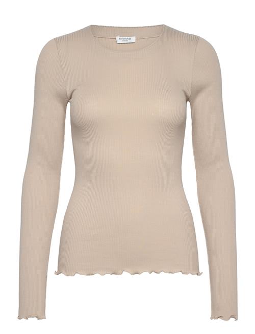 Se Rosemunde Long Sleeve T-Shirt Rosemunde Beige ved Booztlet