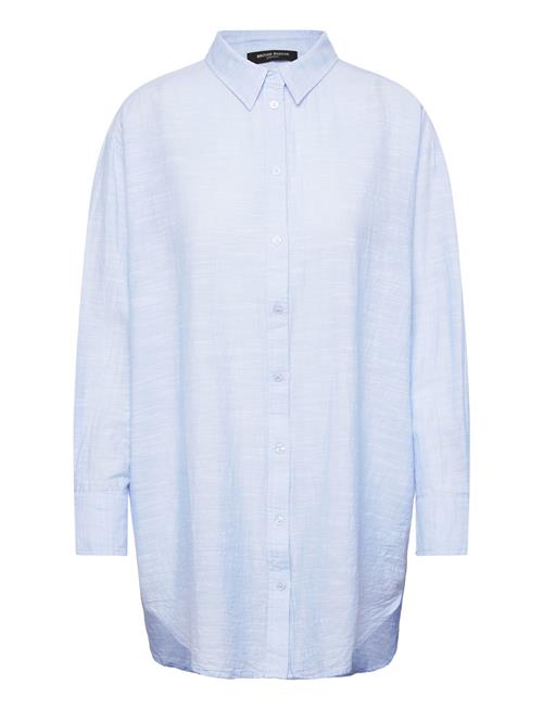 Juniperusbblong Shirt Bruuns Bazaar Blue