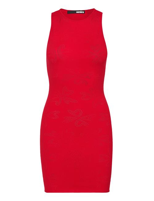 Pointelle Knit Tank Dress ROTATE Birger Christensen Red