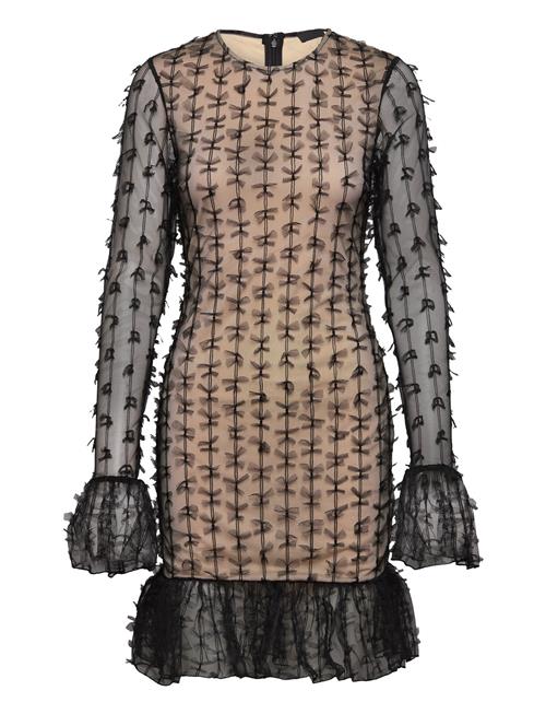 Se Bow Mesh Mini Dress ROTATE Birger Christensen Black ved Booztlet