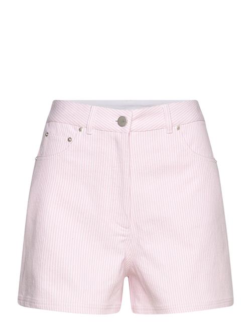 REMAIN Birger Christensen Striped Mini Shorts REMAIN Birger Christensen Pink