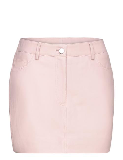 Leather Mini Skirt REMAIN Birger Christensen Pink