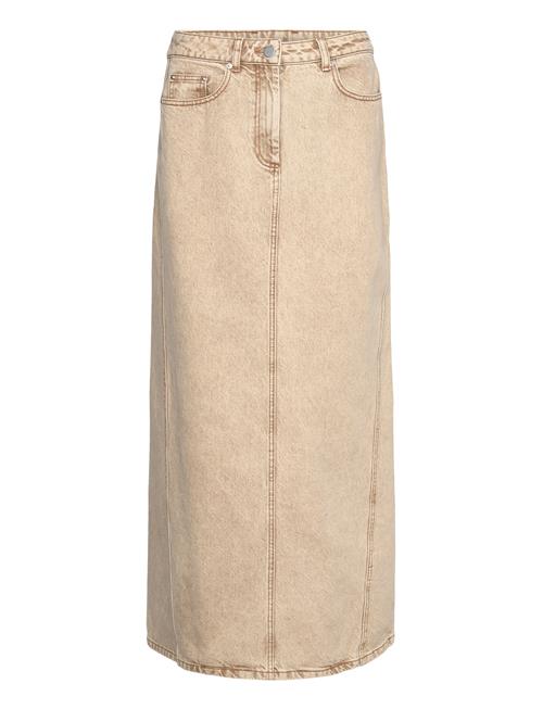 REMAIN Birger Christensen Maxi Denim Skirt REMAIN Birger Christensen Beige