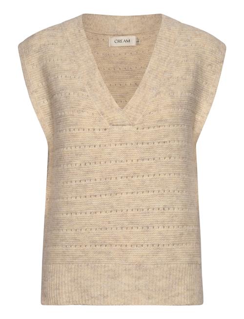 Cream Crkiko Knit Slipover Cream Beige