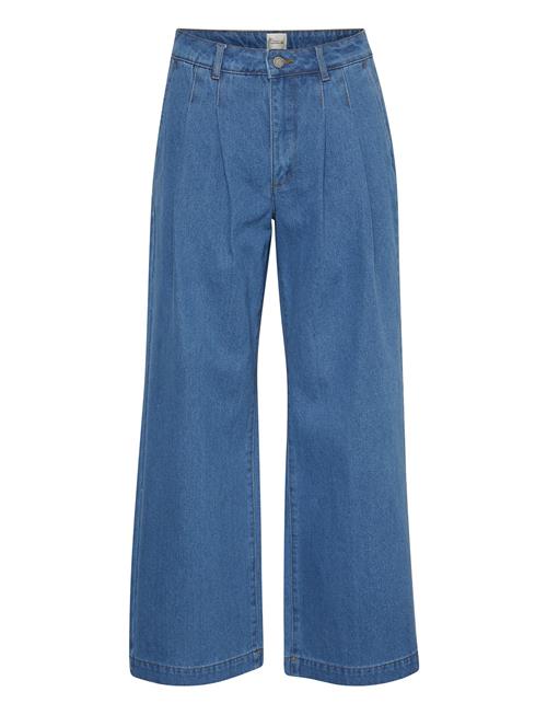 Se My Essential Wardrobe Zitomw 163 High Wide Pant My Essential Wardrobe Blue ved Booztlet