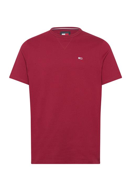 Tommy Jeans Tjm Slim Rib Detail Tee Tommy Jeans Red