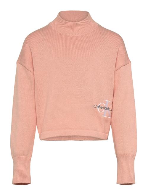 Calvin Klein Monogram Off Placed Sweater Calvin Klein Pink