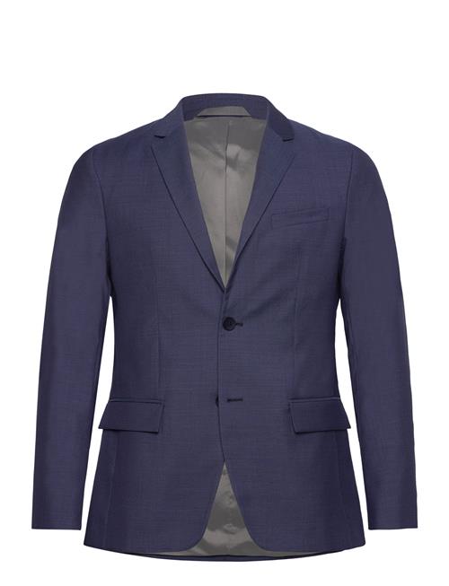 Se Birdseye Wool Slim Blazer Calvin Klein Navy ved Booztlet