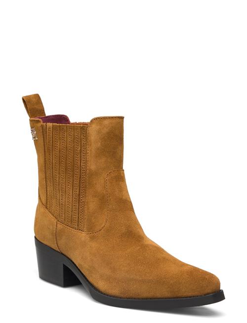 Tommy Hilfiger Th Suede Cowboy Boot Tommy Hilfiger Brown