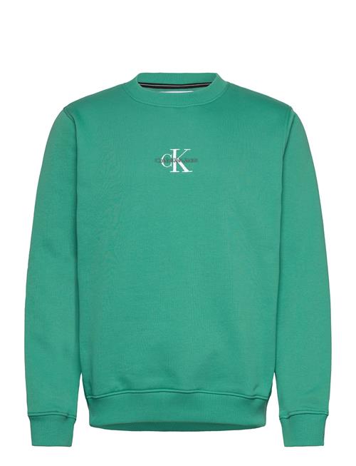 Se Calvin Klein Jeans Monologo Crew Neck Calvin Klein Jeans Green ved Booztlet