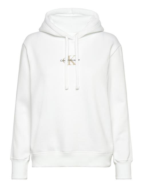 Se Calvin Klein Jeans Monologo Regular Hoodie Calvin Klein Jeans White ved Booztlet