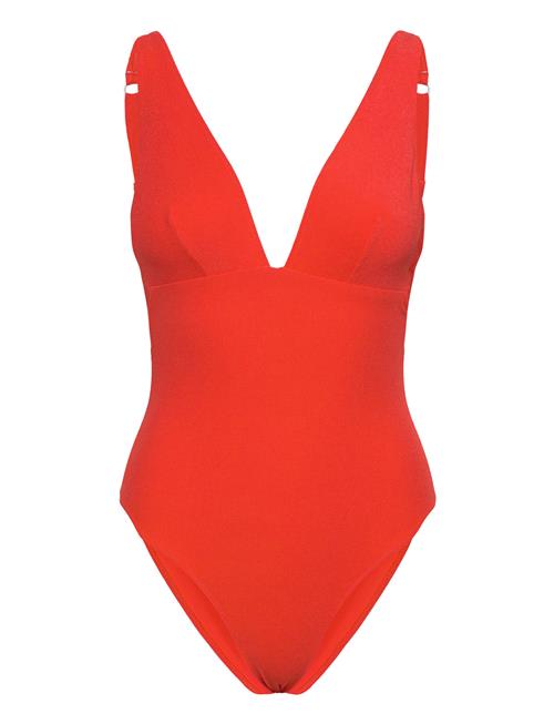 Plunge Swimsuit Understatement Underwear Orange