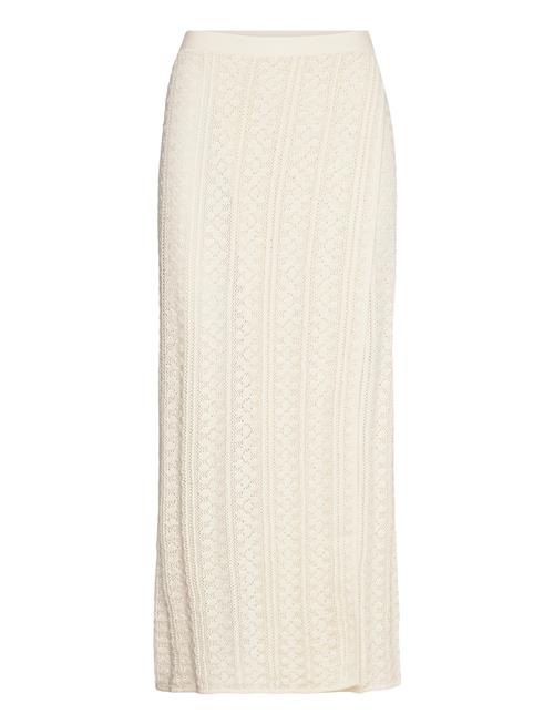 HOLZWEILER Kelp Crochet Knit Skirt HOLZWEILER Cream