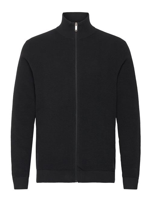 Selected Homme Slhross Ls Knit Structure Full Zip Noos Selected Homme Black