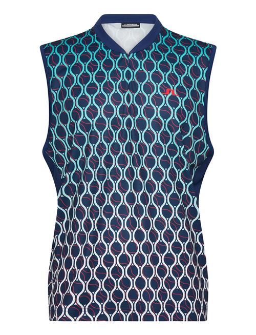 J. Lindeberg Wesley Print Vest J. Lindeberg Blue