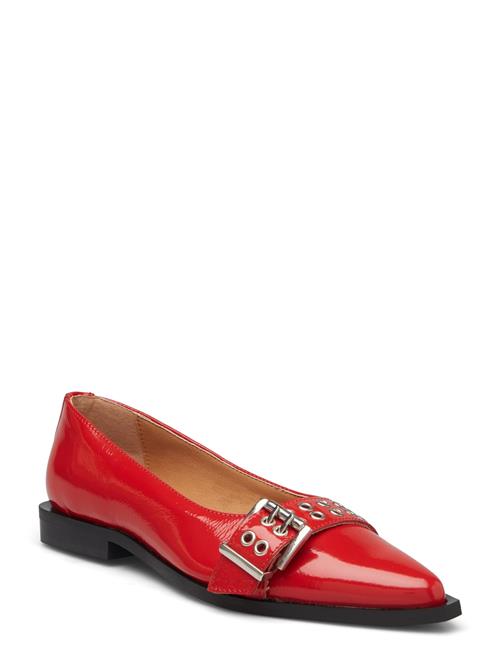 Bianco Biavictoria Buckle Ballet Flat Nappalak Bianco Red