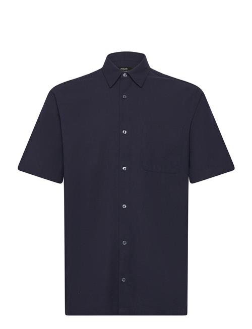 Grida Cotton Victor Shirt Ss Mads Nørgaard Blue