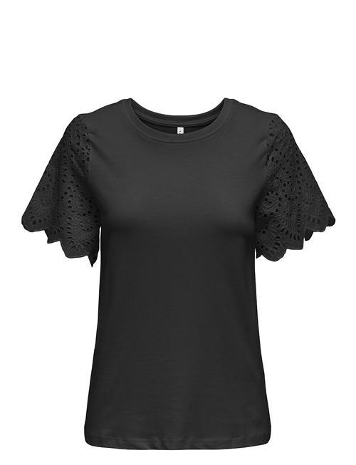 ONLY Onlebba Life S/S Lace Top Jrs ONLY Black