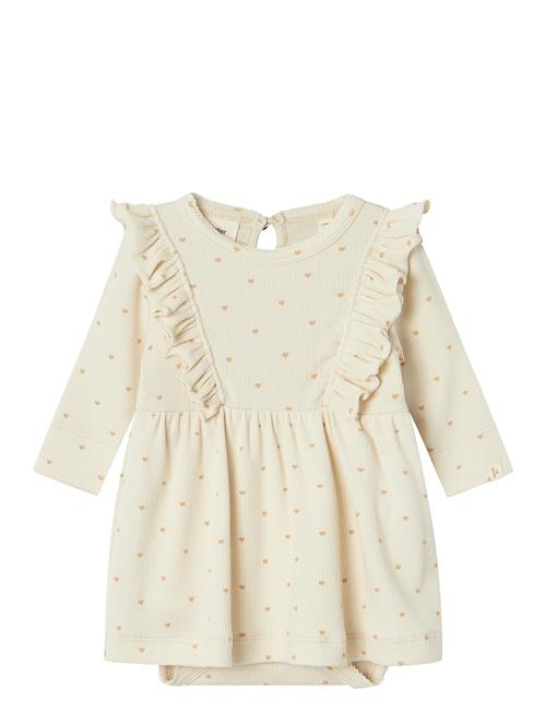 Lil'Atelier Nbfgago Kna Ls Body Dress Lil Lil'Atelier Beige