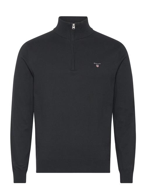 Se GANT Cotton Half Zip GANT Black ved Booztlet