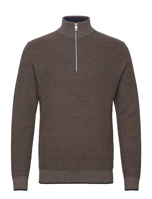 Tom Tailor Multicolored Knit Troyer Tom Tailor Brown