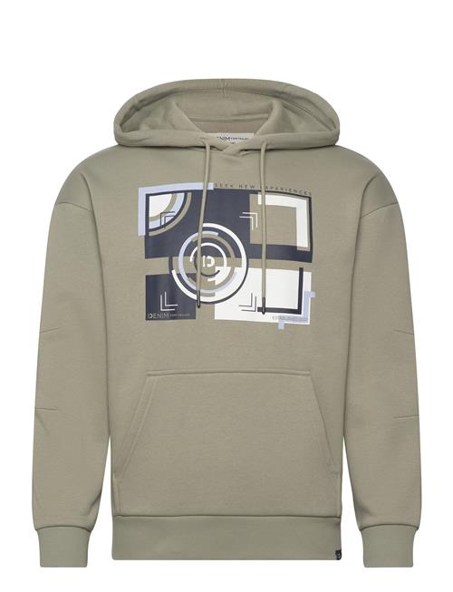 Se Tom Tailor Relaxed Hoodie With Print Tom Tailor Green ved Booztlet