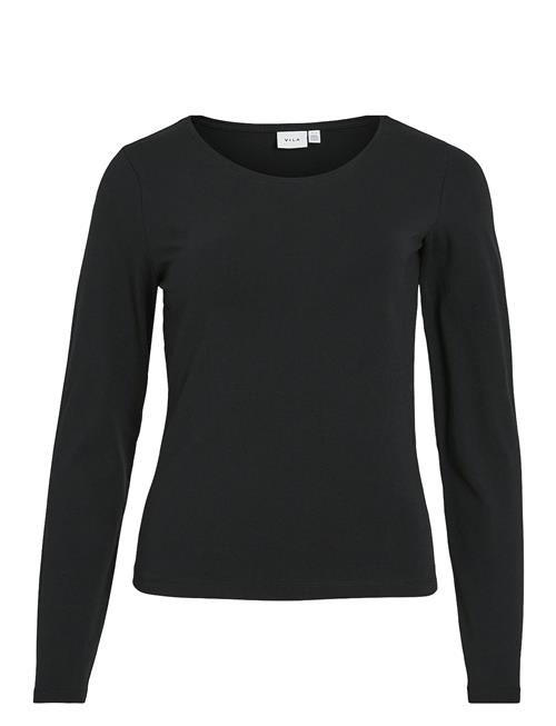 Vila Vinora L/S O-Neck Top - Noos Vila Black